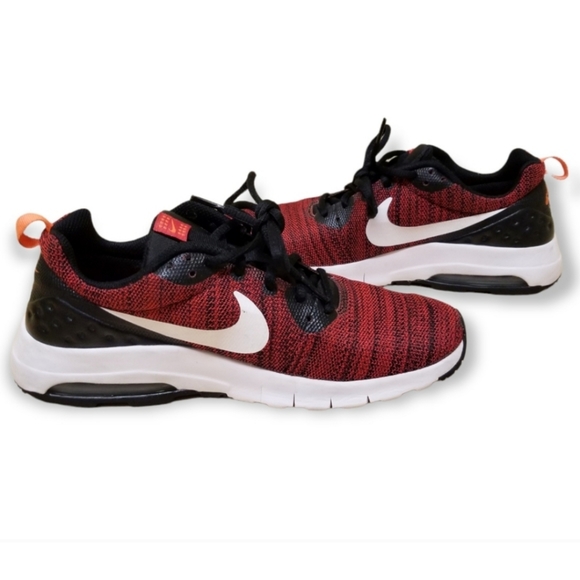 Nike Air Max Motion Training Shoe Low Red and Black Unisex Children's Size 7Y - Picture 5 of 13